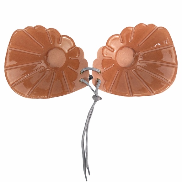 2Pairs Women Invisible Bra Strapless Push Up Bra - Picture 6 of 7